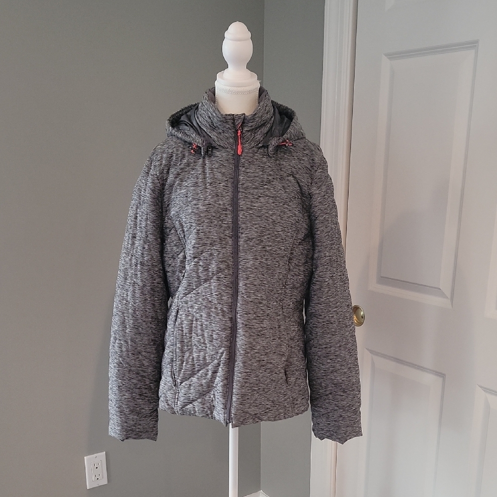 Women's Gray Hooded Jacket